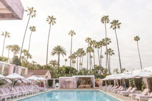 A look at the Dior Beverly Hills Hotel pool pop-up.