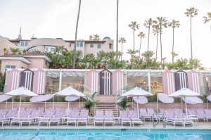 A look at the Dior Beverly Hills Hotel pool pop-up.