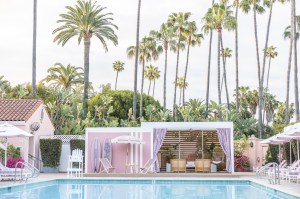 A look at the Dior Beverly Hills Hotel pool pop-up.