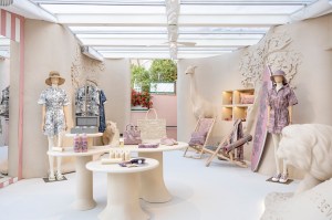 A look at the Dior Beverly Hills Hotel pool pop-up.