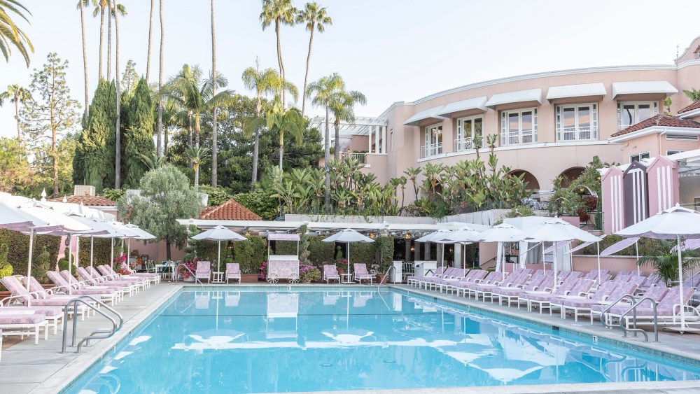 A look at the Dior Beverly Hills Hotel pool pop-up.