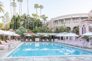 A look at the Dior Beverly Hills Hotel pool pop-up.