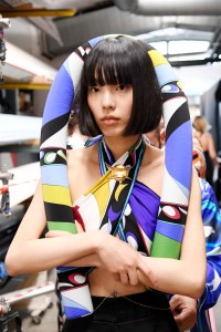 Backstage at Emilio Pucci RTW Spring 2023