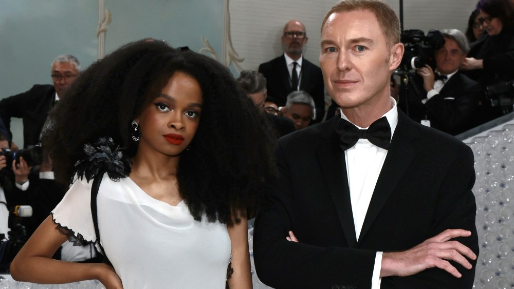 NEW YORK, NEW YORK - MAY 01: Maya Penn and Stuart Vevers attend The 2023 Met Gala Celebrating "Karl Lagerfeld: A Line Of Beauty" at The Metropolitan Museum of Art on May 01, 2023 in New York City. (Photo by Jamie McCarthy/Getty Images)