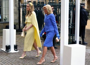 LONDON, ENGLAND - MAY 06: U.S. first lady Jill Biden and her granddaughter Finnegan Biden arrive at Westminster Abbey ahead of the Coronation of King Charles III and Queen Camilla on May 6, 2023 in London, England. The Coronation of Charles III and his wife, Camilla, as King and Queen of the United Kingdom of Great Britain and Northern Ireland, and the other Commonwealth realms takes place at Westminster Abbey today. Charles acceded to the throne on 8 September 2022, upon the death of his mother, Elizabeth II. (Photo by Andrew Milligan - WPA Pool/Getty Images)