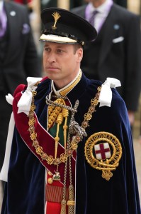 LONDON, ENGLAND - MAY 06:  Prince William, Prince of Wales arrives ahead of the Coronation of King Charles III and Queen Camilla on May 6, 2023 in London, England. The Coronation of Charles III and his wife, Camilla, as King and Queen of the United Kingdom of Great Britain and Northern Ireland, and the other Commonwealth realms takes place at Westminster Abbey today. Charles acceded to the throne on 8 September 2022, upon the death of his mother, Elizabeth II. (Photo by Dan Charity - WPA Pool/Getty Images)