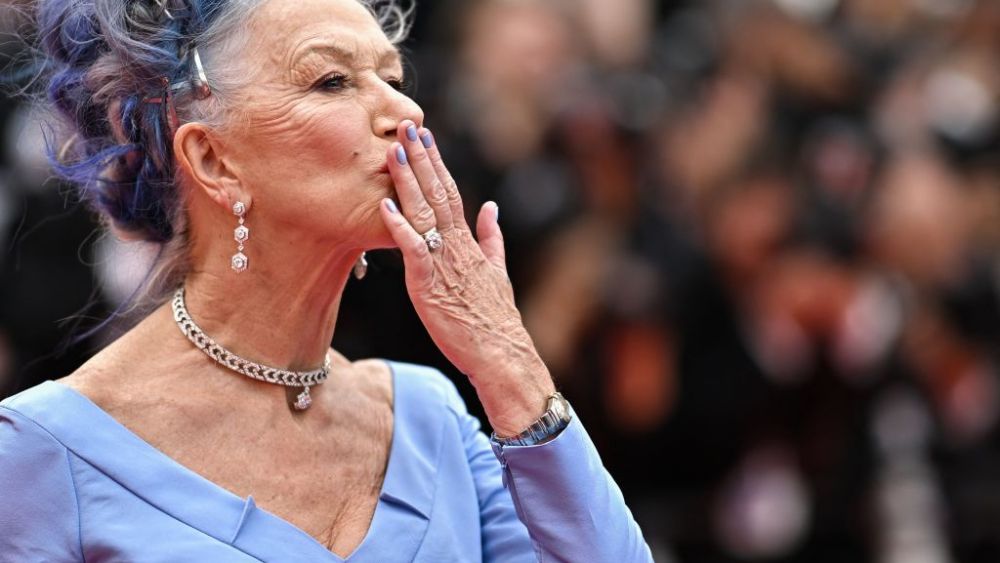 Helen Mirren attends the screening of the film "Jeanne du Barry" during the Cannes Film Festival in Cannes, France on May 16.
