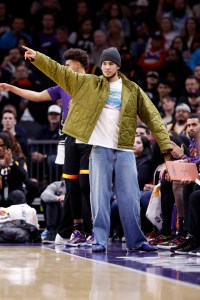 PHOENIX, ARIZONA - JANUARY 19: Devin Booker of the Phoenix Suns reacts to a call during the first half against the Brooklyn Nets at Footprint Center on January 19, 2023 in Phoenix, Arizona. NOTE TO USER: User expressly acknowledges and agrees that,  by downloading and or using this photograph,  User is consenting to the terms and conditions of the Getty Images License Agreement. (Photo by Chris Coduto/Getty Images)