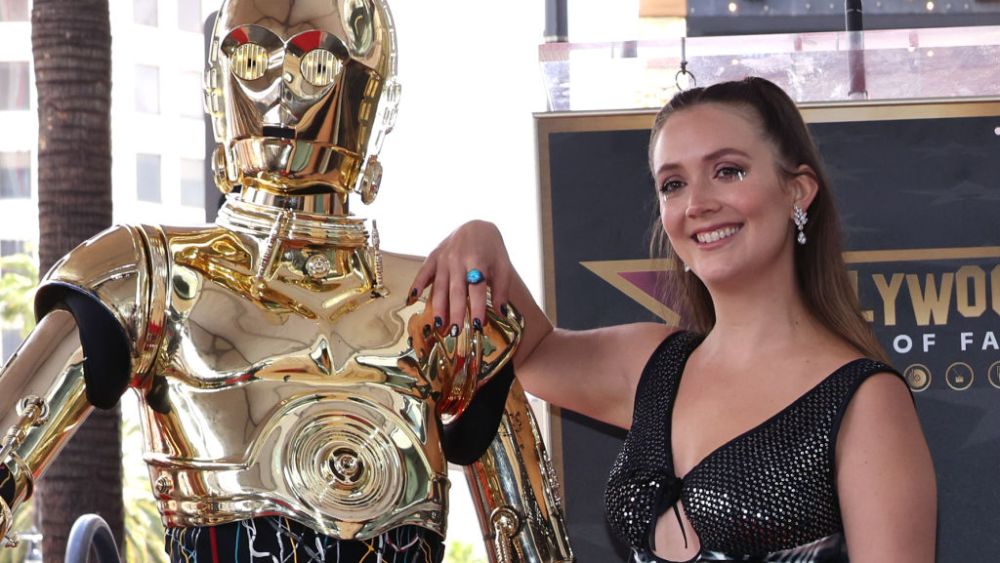 Billie Lourd at Carrie Fisher's Hollywood Walk of Fame Star Ceremony on May 4 in Los Angeles.