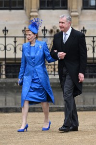 LONDON, ENGLAND - MAY 06: Margareta of Romania and Prince Radu of Romania attend the Coronation of King Charles III and Queen Camilla on May 06, 2023 in London, England. The Coronation of Charles III and his wife, Camilla, as King and Queen of the United Kingdom of Great Britain and Northern Ireland, and the other Commonwealth realms takes place at Westminster Abbey today. Charles acceded to the throne on 8 September 2022, upon the death of his mother, Elizabeth II. (Photo by Jeff Spicer/Getty Images)