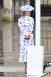 LONDON, ENGLAND - MAY 06: Lady Louise Windsor attends the Coronation of King Charles III and Queen Camilla on May 06, 2023 in London, England. The Coronation of Charles III and his wife, Camilla, as King and Queen of the United Kingdom of Great Britain and Northern Ireland, and the other Commonwealth realms takes place at Westminster Abbey today. Charles acceded to the throne on 8 September 2022, upon the death of his mother, Elizabeth II. (Photo by Jeff Spicer/Getty Images)