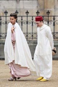 LONDON, ENGLAND - MAY 06: Princess Lalla Meryem of Morocco and guest attend the Coronation of King Charles III and Queen Camilla on May 06, 2023 in London, England. The Coronation of Charles III and his wife, Camilla, as King and Queen of the United Kingdom of Great Britain and Northern Ireland, and the other Commonwealth realms takes place at Westminster Abbey today. Charles acceded to the throne on 8 September 2022, upon the death of his mother, Elizabeth II. (Photo by Jeff Spicer/Getty Images)