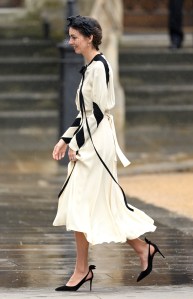 LONDON, ENGLAND - MAY 06: Rose Hanbury, Marchioness of Cholmondeley departs Westminster Abbey after the Coronation of King Charles III and Queen Camilla on May 06, 2023 in London, England. The Coronation of Charles III and his wife, Camilla, as King and Queen of the United Kingdom of Great Britain and Northern Ireland, and the other Commonwealth realms takes place at Westminster Abbey today. Charles acceded to the throne on 8 September 2022, upon the death of his mother, Elizabeth II. (Photo by Karwai Tang/WireImage)