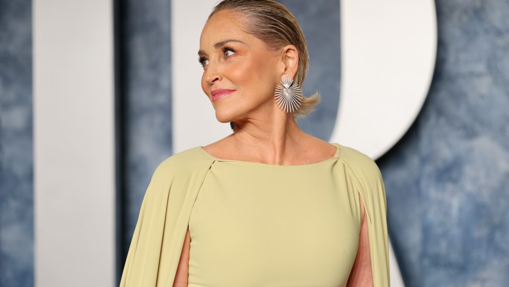 Sharon Stone wearing Giorgio B