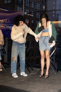 Designer Rinat Brodach showcases her upcycled design for Goodwill Gala 2023.