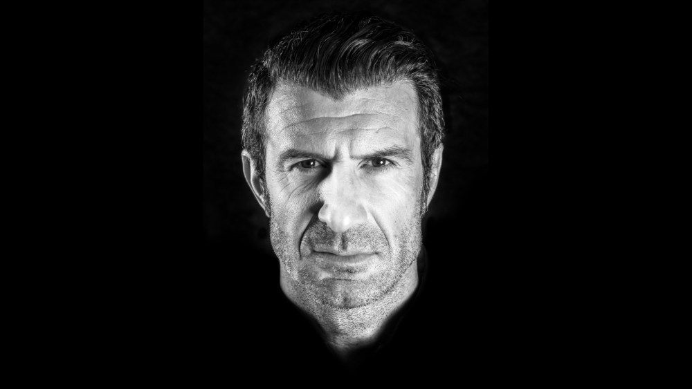 soccer player Luis Figo portrait