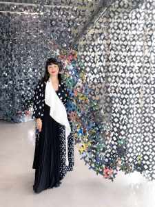 Aska Yamashita at the ‘On the thread: From Dakar to Paris’ exhibition