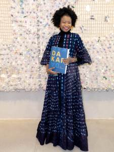 Aïcha Dème at the ‘On the thread: From Dakar to Paris’ exhibition