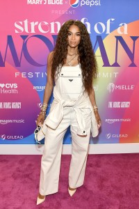 Ciara attends the Strength of a Woman's Summit in Partnership with Mary J. Blige, Pepsi, and Live Nation Urban at AmericasMart Atlanta on May 13, 2023 in Atlanta.