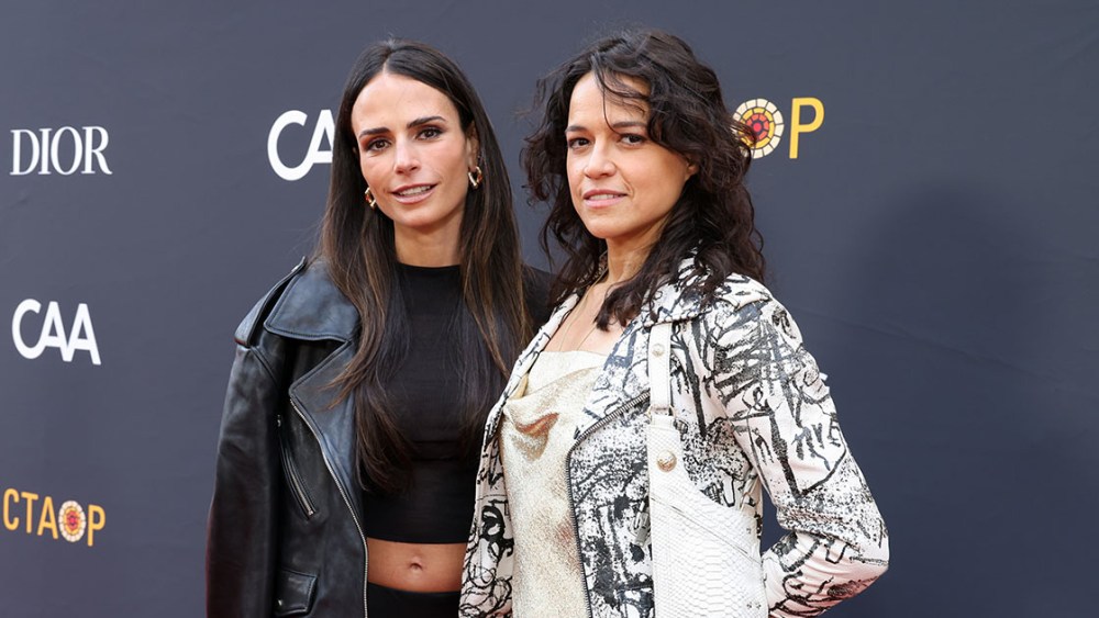 Jordana Brewster and Michelle Rodriguez at the Charlize Theron Africa Outreach Project 2023 Block Party held at the Universal Studios Backlot on May 20, 2023 in Universal City, California.