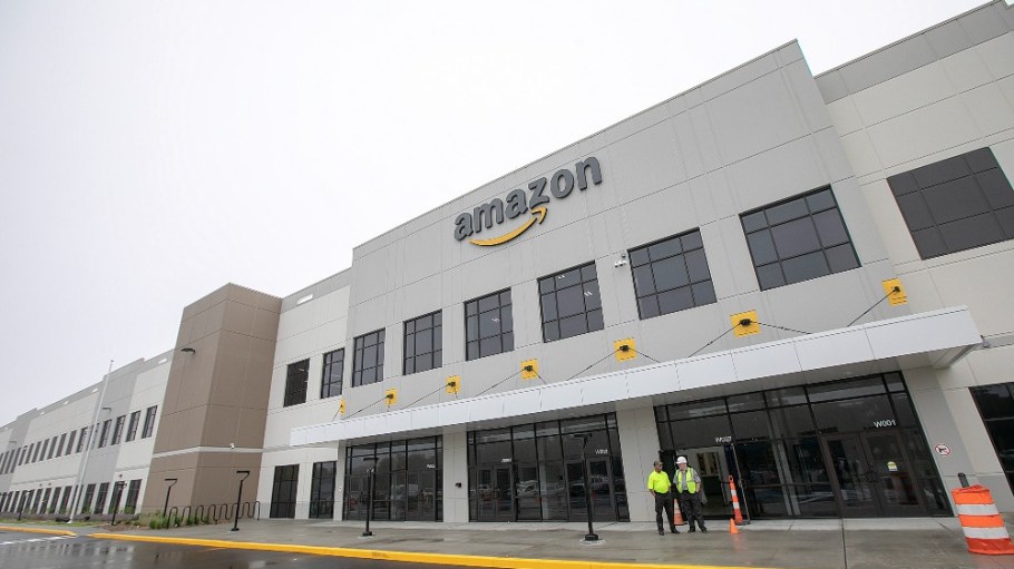 Amazon's robotics-operated fulfillment center in nearby North Haven, Conn.