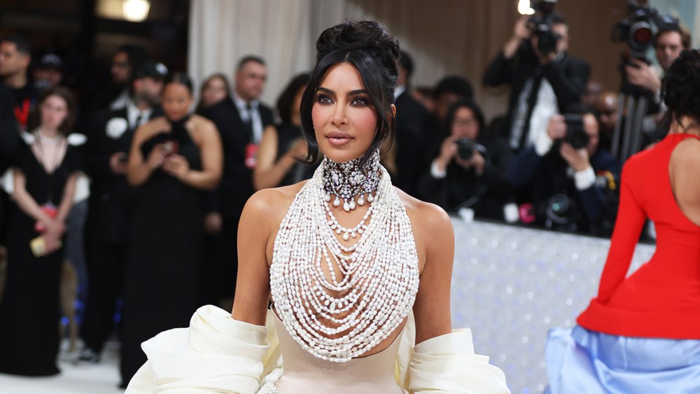 Kim Kardashian at the 2023 Met Gala: Karl Lagerfeld: A Line of Beauty held at the Metropolitan Museum of Art on May 1, 2023 in New York, New York.