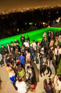 The scene at the party.