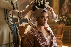 Queen Charlotte: A Bridgerton Story. India Amarteifio as Young Queen Charlotte in episode 102 of Queen Charlotte: A Bridgerton Story. Cr. Liam Daniel/Netflix © 2023