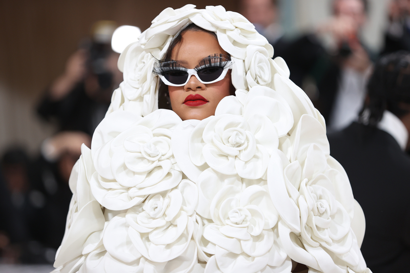 Rihanna at the 2023 Met Gala in New York City.