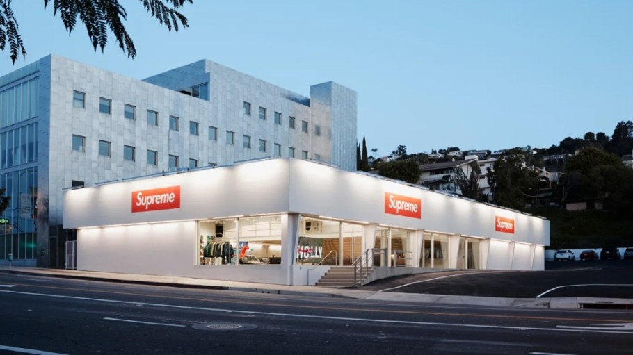 A long-vacant Tower Records store became the new hot spot for Supreme on Sunset Boulevard.