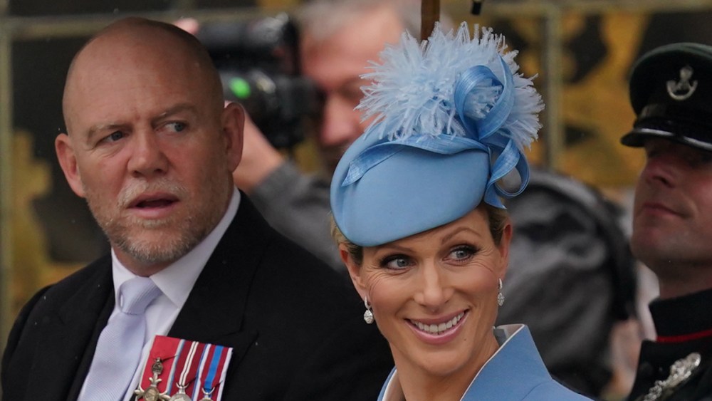 Mike and Zara Tindall arriving ahead of the coronation ceremony of King Charles III and Queen Camilla at Westminster Abbey, central London. Picture date: Saturday May 6, 2023. (Photo by Jacob King/PA Images via Getty Images)