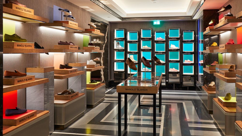 Manolo Blahnik at Harrods.