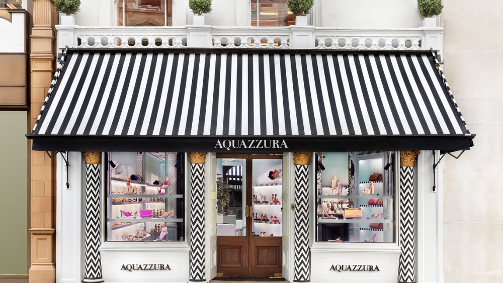 Aquazzura's new store at 26 New Bond Street in London.