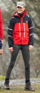 Kate wore a black Catherine Walker coat and houndstooth Zara dress to pay her respects at the Aberfan Memorial Garden.