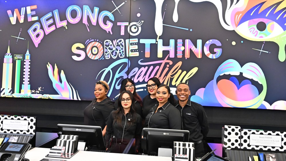 Sephora team members during the Times Square store opening in 2019.