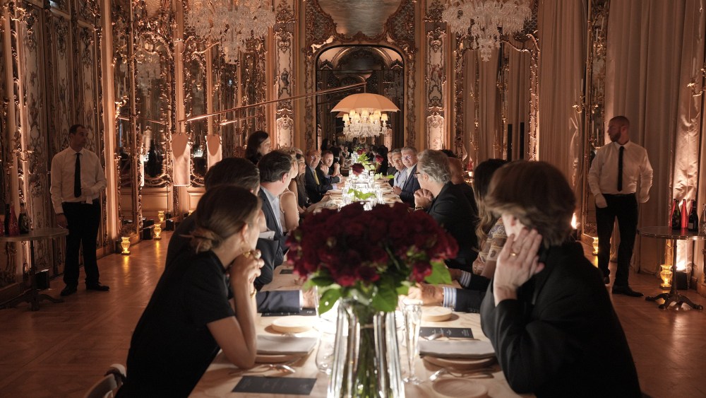 Dinner in honor of Philippe Starck at Maison Baccarat in Paris.