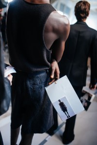 Backstage at Dries Van Noten Men's Spring 2024