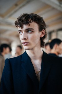 Backstage at Dries Van Noten Men's Spring 2024
