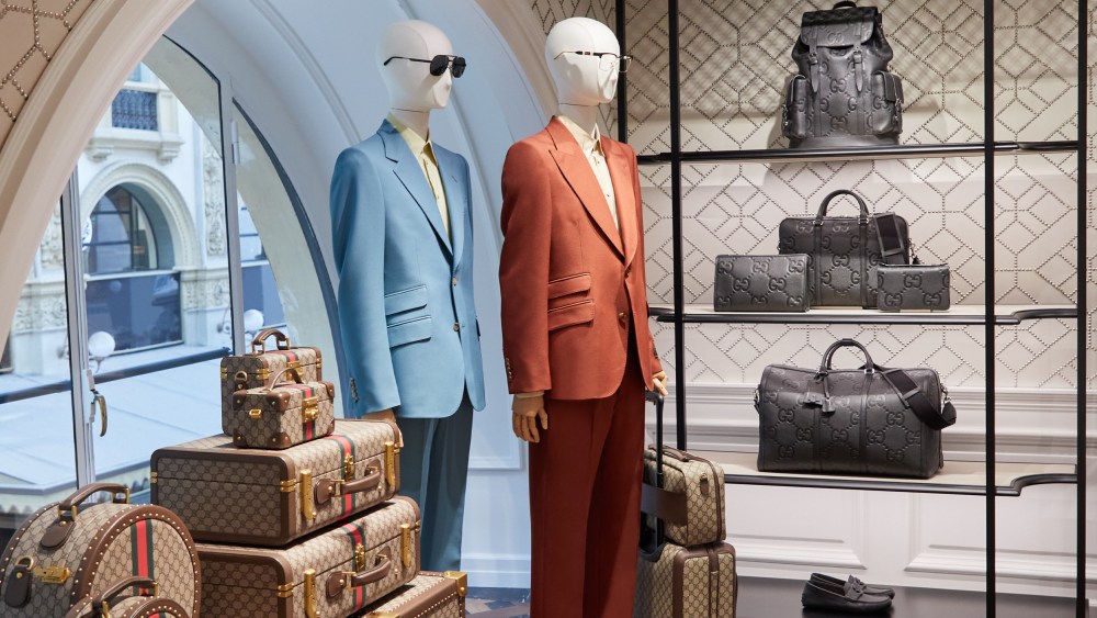 Inside Gucci's store in Milan