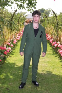 EGHAM, ENGLAND - JUNE 18: Charlie Hiscock arrives with a wheely chauffeur to the Cartier Queen's Cup Polo 2023 on June 18, 2023 in Egham, England. (Photo by Dave Benett/Getty Images for Wheely)