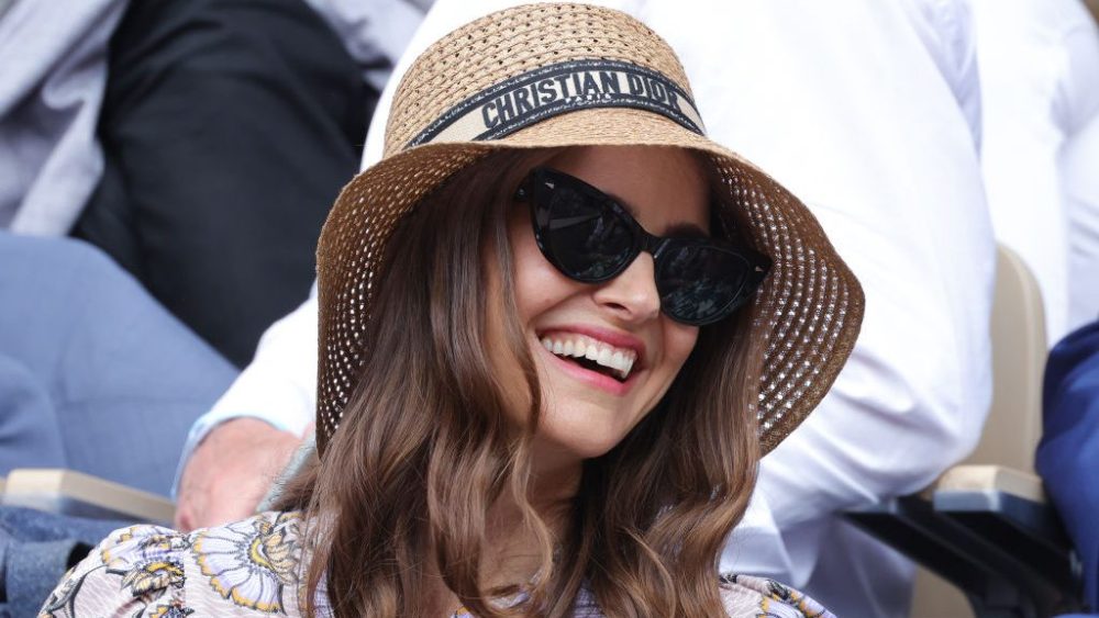 Natalie Portman attends the 2023 French Open on June 7 in Paris.