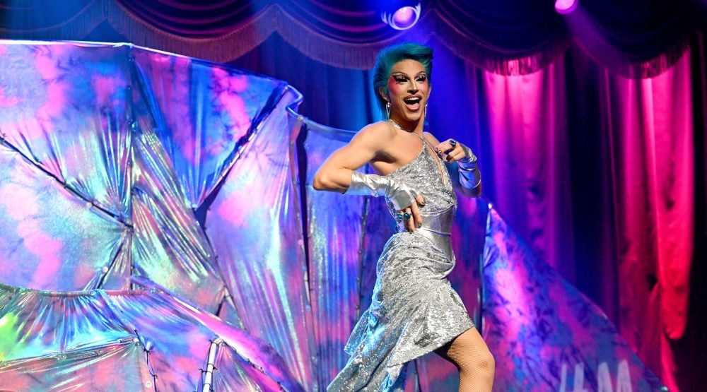Aquaria performs during H&M's World's Largest Drag Brunch on June 10 in New York City.