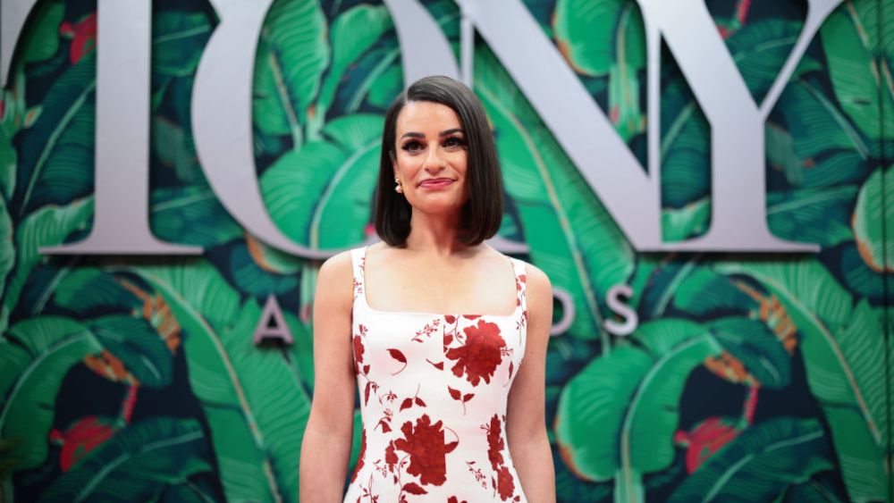 Lea Michele attends The 76th Annual Tony Awards on June 11 in New York City.