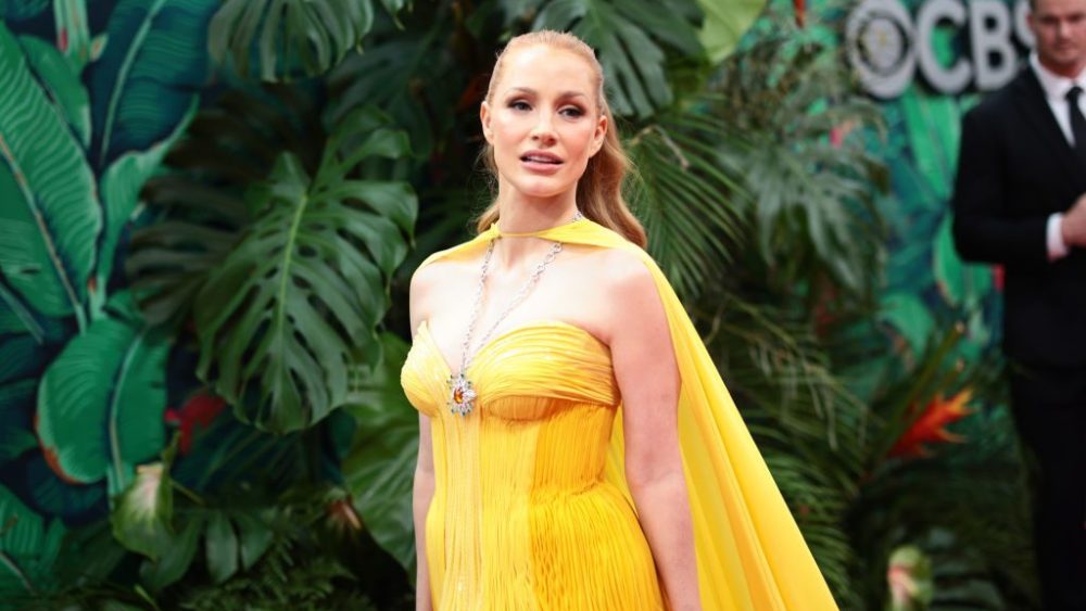 Jessica Chastain attends The 76th Annual Tony Awards on June 11 in New York City.