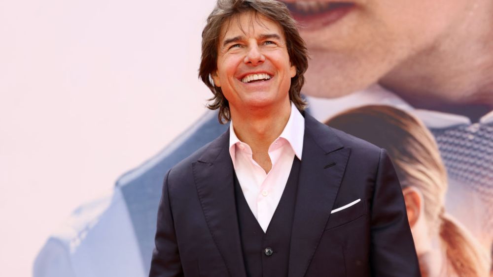 Tom Cruise at the U.K. premiere of "Mission: Impossible — Dead Reckoning Part One" on June 22 in London.