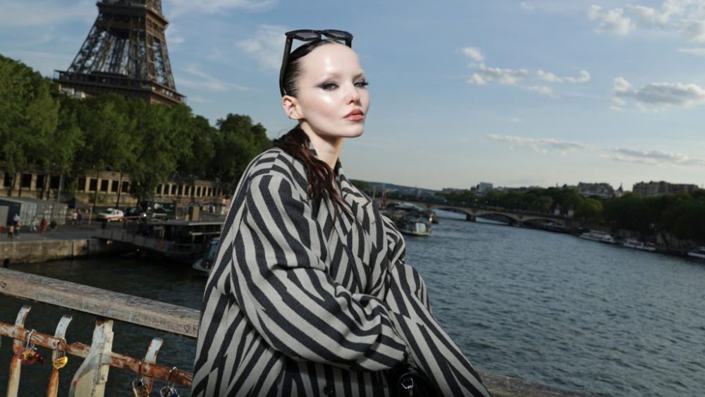 Dove Cameron at the Kenzo spring 2024 menswear show on June 23 in Paris.
