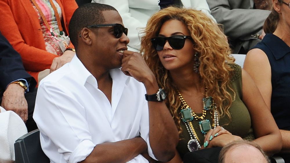 Jay-Z and Beyonce at the 2010 French Open in Paris.