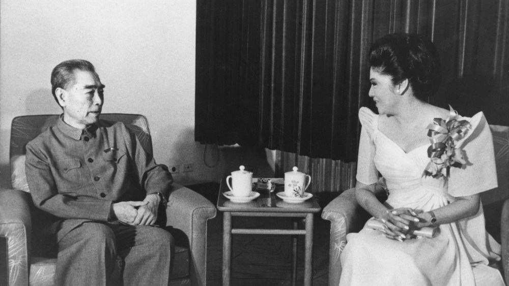 Zhou Enlai, premier of the People's Republic of China, and Imelda Marcos in 1974 in what was then known as Peking.