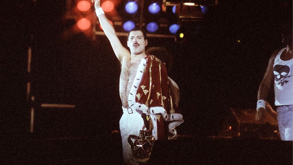Freddie Mercury auction 2023, sothebys, fashion, performing with Queen in 1986, queen singer