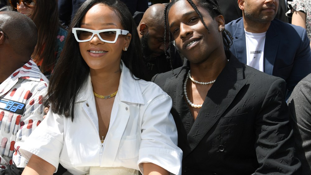 PARIS, FRANCE - JUNE 21: Rihanna and A$AP Rocky attend the Louis Vuitton Menswear Spring/Summer 2019 show as part of Paris Fashion Week on June 21, 2018 in Paris, France.  (Photo by Pascal Le Segretain/Getty Images)